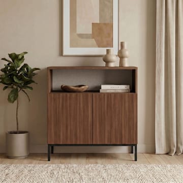 Vindor Sideboard 80x80x40 cm - Milano Walnut och svart - Förvaring - Förvaringsmöbler - Skänkar & sideboards