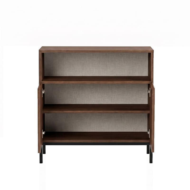 Vindor Sideboard 80x80x40 cm - Milano Walnut och svart - Förvaring - Förvaringsmöbler - Skänkar & sideboards