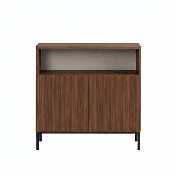 Vindor Sideboard 80x80x40 cm - Milano Walnut och svart - Förvaring - Förvaringsmöbler - Skänkar & sideboards