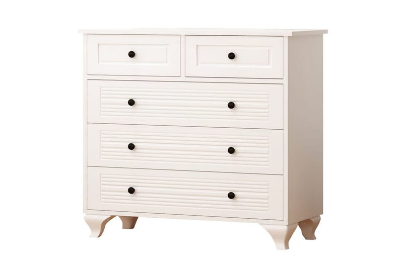 Vornrel Byrå 90 cm - Matt Vit - Förvaring - Förvaringsmöbler - Byrå