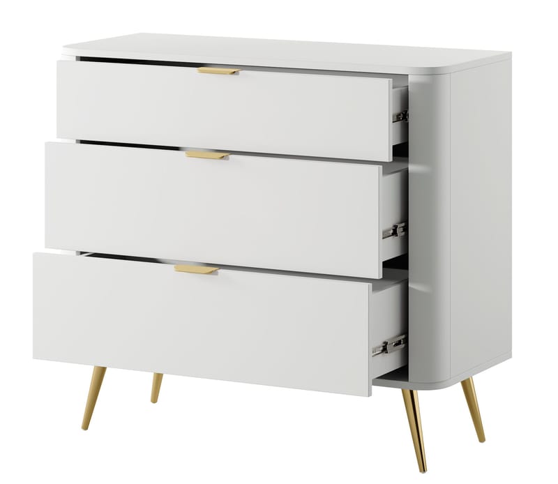 Walia Byrå 93 cm - Vit - Förvaring - Förvaringsmöbler - Byrå