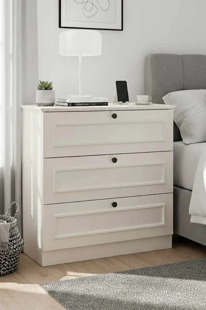 Wonthaggi Byrå 78 cm - Vit - Förvaring - Förvaringsmöbler - Byrå