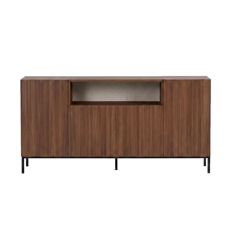 Yldran Konsolbord 160x80x40 cm - Milano Walnut och svart - Förvaring - Förvaringsmöbler - Skänkar & sideboards