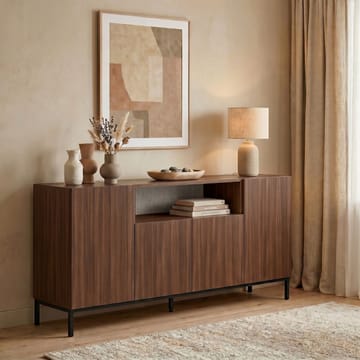 Yldran Konsolbord 160x80x40 cm - Milano Walnut och svart - Förvaring - Förvaringsmöbler - Skänkar & sideboards