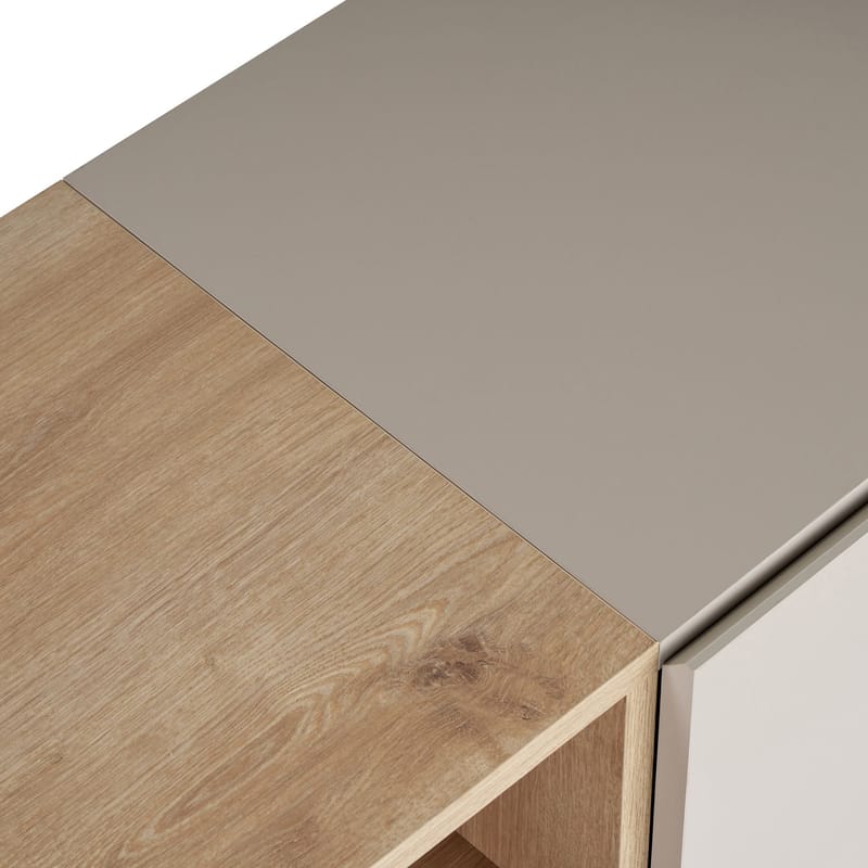 Yldran Konsolbord 160x80x40 cm - Sandstone och Sapphire Oak - Förvaring - Förvaringsmöbler - Skänkar & sideboards