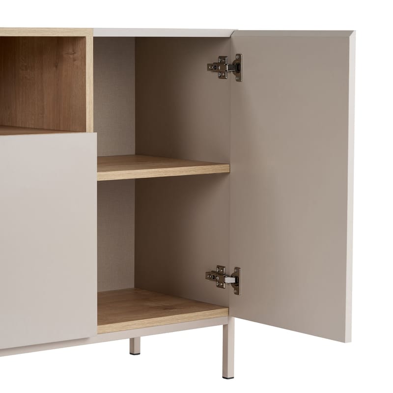 Yldran Konsolbord 160x80x40 cm - Sandstone och Sapphire Oak - Förvaring - Förvaringsmöbler - Skänkar & sideboards