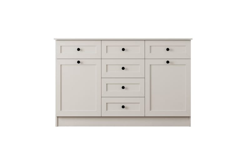 Zavira Byrå 130 cm - Matt Vit - Förvaring - Förvaringsmöbler - Byrå