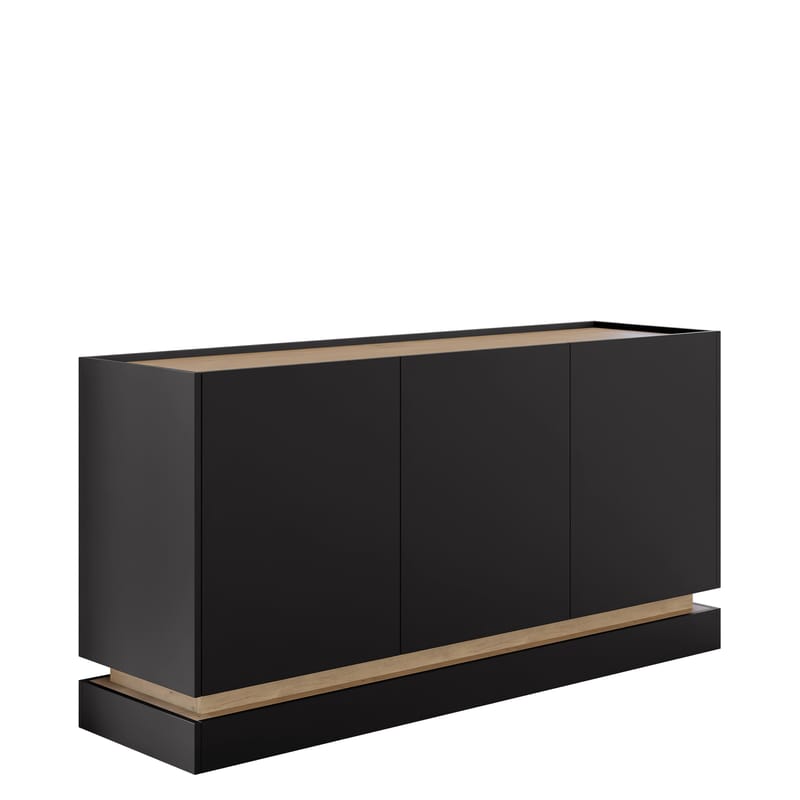 Zelric Skänk 160x37 cm, Svart