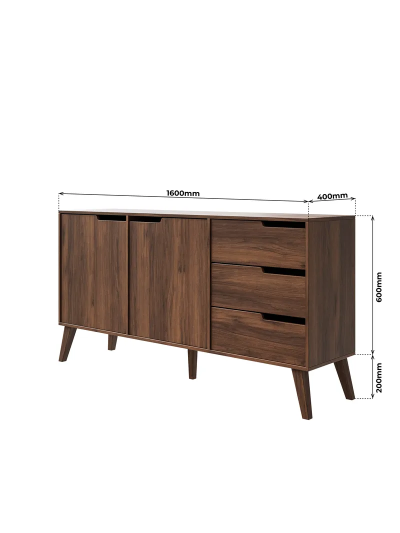 Zelto Skänk 160 cm - Warmia valnöt - Förvaring - Förvaringsmöbler - Skänkar & sideboards