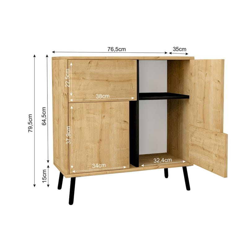 Zelvo Skänk 79,5 cm - Förvaring - Förvaringsmöbler - Byrå