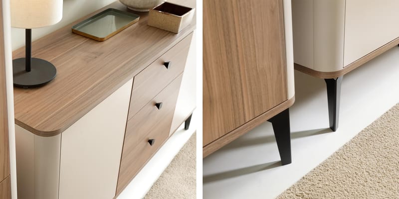 Zeyrin Skänk 141 cm - Beige|brun|svart - Förvaring - Förvaringsmöbler - Skänkar & sideboards
