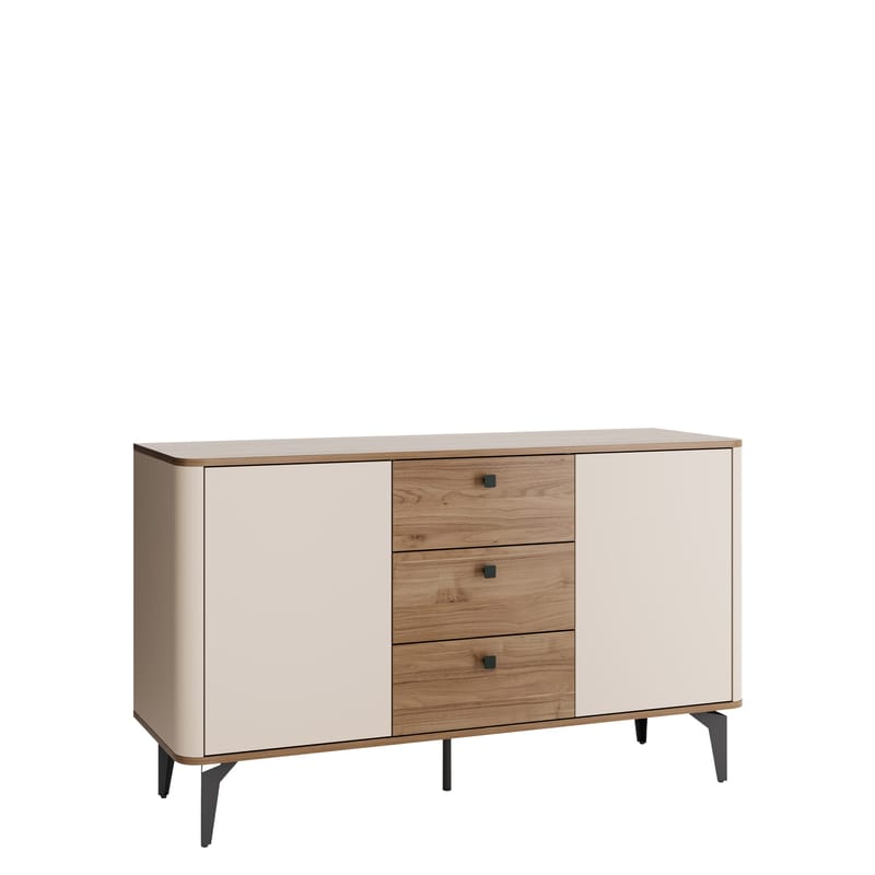 Zeyrin Skänk 141 cm, Beige|brun|svart