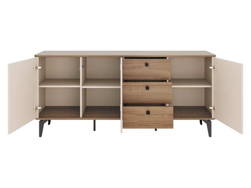 Zeyrin Skänk 180 cm - Brun|beige|svart - Förvaring - Förvaringsmöbler - Skänkar & sideboards