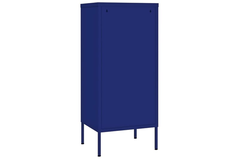 Förvaringsskåp marinblå 80x35x101,5 cm stål - Blå - Förvaring - Skåp