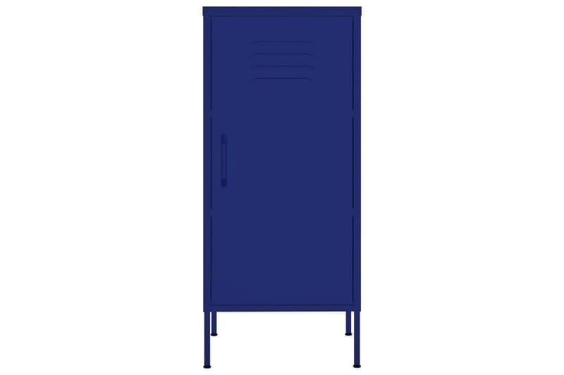 Förvaringsskåp marinblå 80x35x101,5 cm stål - Blå - Förvaring - Skåp