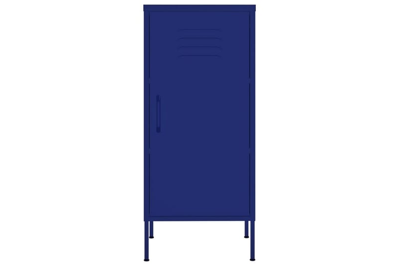 Förvaringsskåp marinblå 80x35x101,5 cm stål - Blå - Skåp