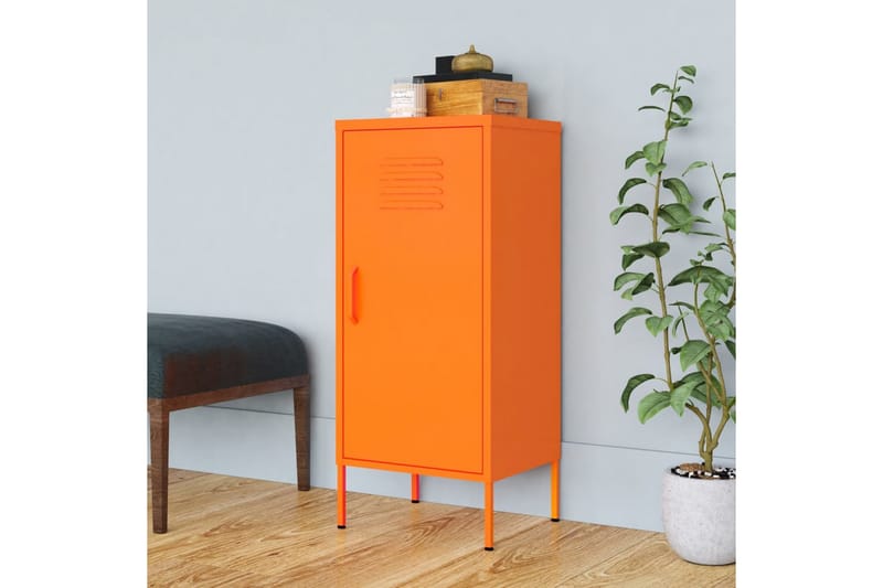 Förvaringsskåp Stål - Orange - Förvaring - Skåp