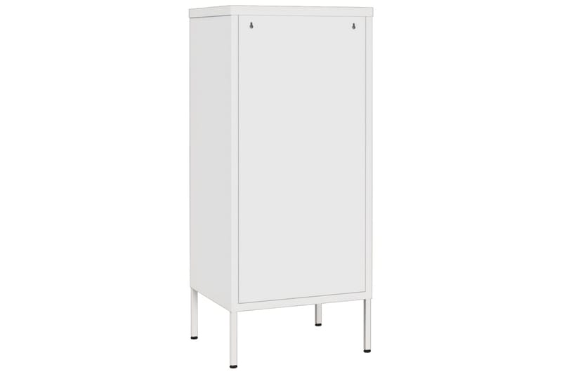 Förvaringsskåp vit 80x35x101,5 cm stål - Vit - Förvaring - Skåp