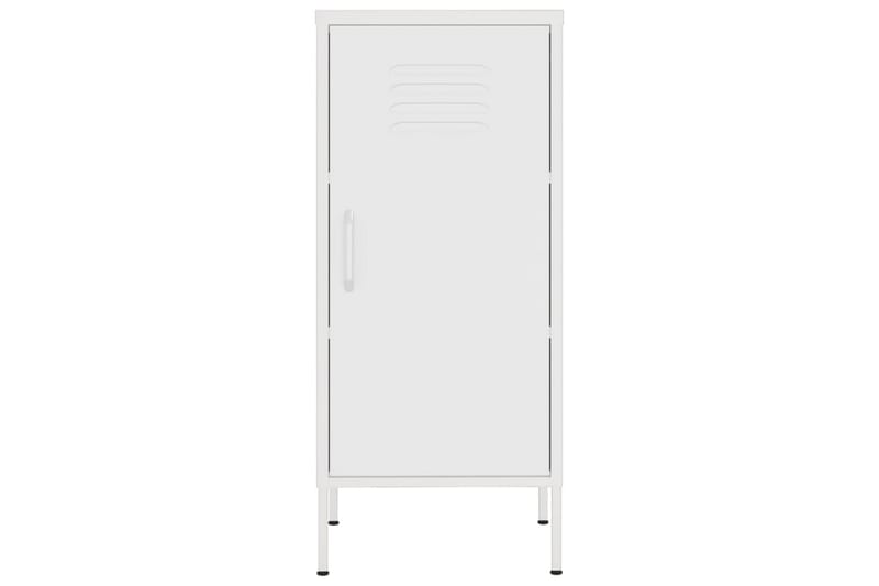 Förvaringsskåp vit 80x35x101,5 cm stål - Vit - Förvaring - Skåp