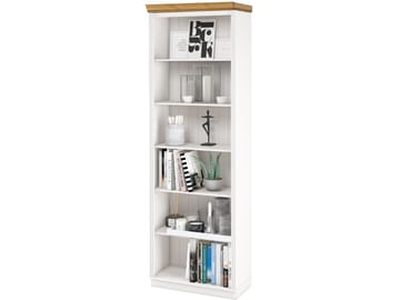 Anita Bokhylla 74x223 cm - Vit/honung - Förvaring - Hyllor - Bokhylla