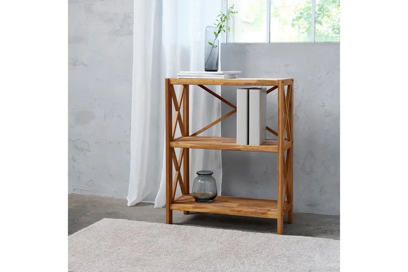 Ayanna Bokhylla 70 cm i Teak - Brun - Förvaring - Hyllor - Bokhylla