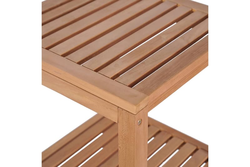 Badrumshylla 4 nivåer massiv teak 42x42x165 cm - Brun - Förvaring - Hyllor - Badrumshylla