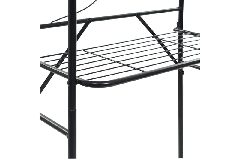 Badrumshylla 60x33x174 cm svart - Svart - Förvaring - Hyllor - Badrumshylla