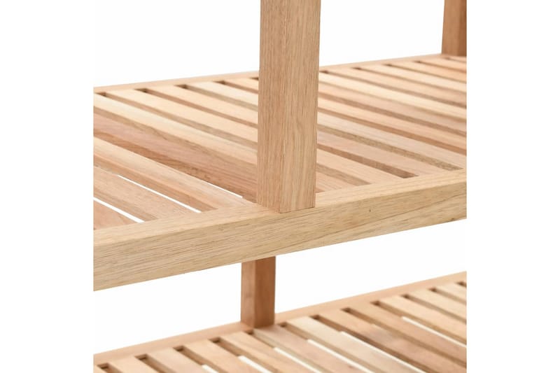 Badrumshylla massivt valnötsträ 100x40x65 cm - Beige - Förvaring - Hyllor - Badrumshylla