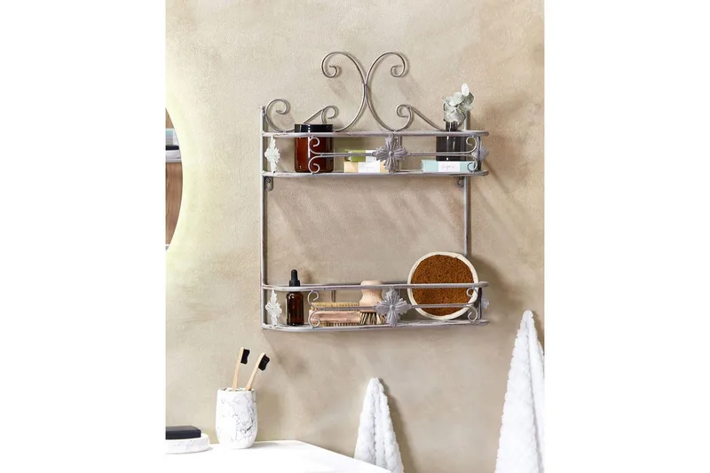 Badrumshylla Marayes Grå - Grå - Förvaring - Hyllor - Badrumshylla