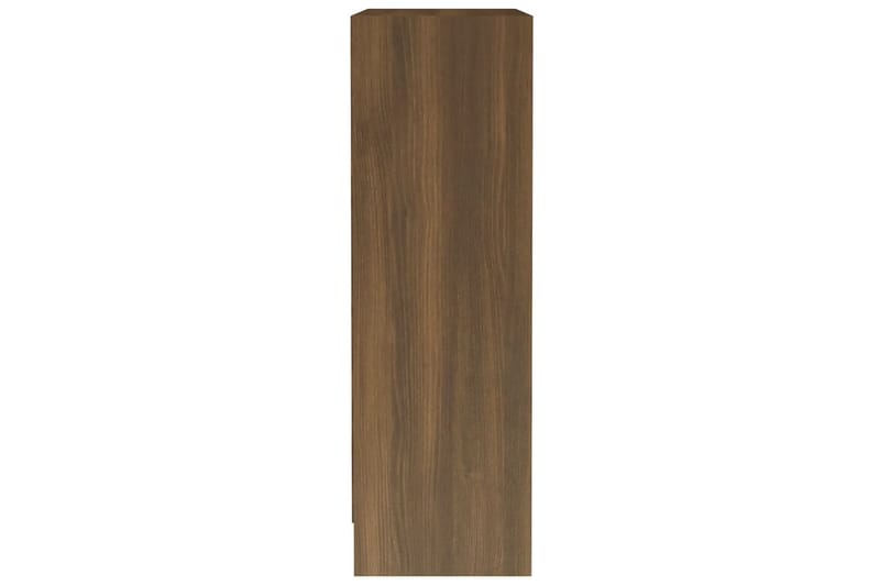 beBasic Bokhylla brun ek 60x24x74,5 cm konstruerat trä - Bokhylla
