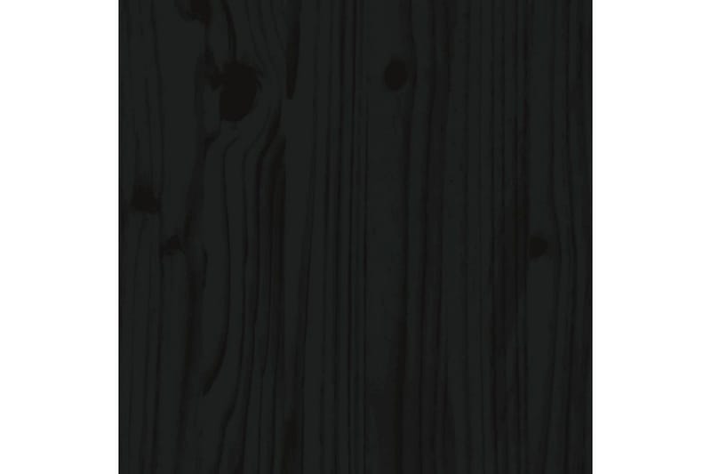 beBasic Bokhylla/rumsavdelare svart 80x25x70 cm massiv furu - Bokhylla