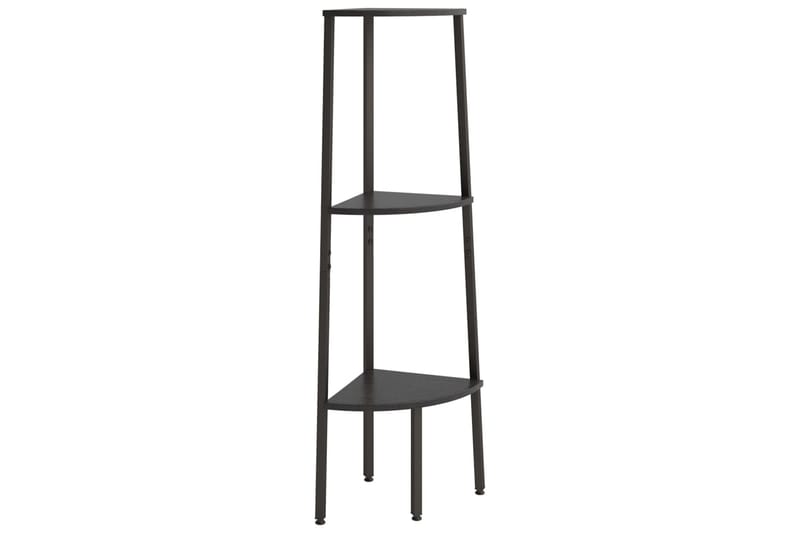beBasic Hörnhylla 3 hyllplan svart 45,5x31,5x120 cm - Förvaring - Hyllor - Hörnhylla