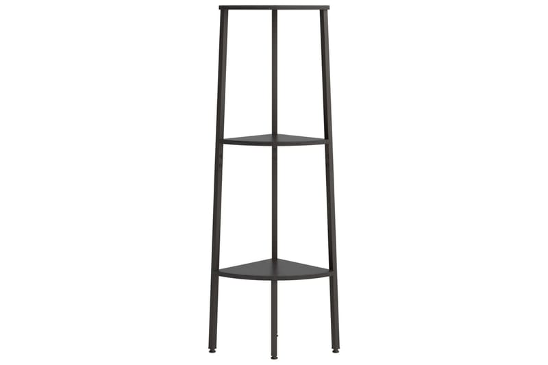 beBasic Hörnhylla 3 hyllplan svart 45,5x31,5x120 cm - Förvaring - Hyllor - Hörnhylla