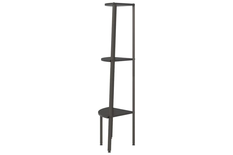 beBasic Hörnhylla 3 hyllplan svart 45,5x31,5x120 cm - Förvaring - Hyllor - Hörnhylla