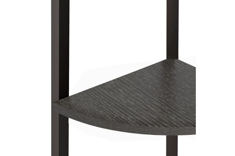 beBasic Hörnhylla 3 hyllplan svart 45,5x31,5x120 cm - Förvaring - Hyllor - Hörnhylla