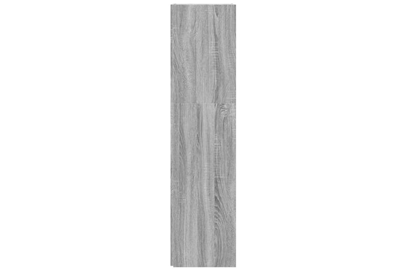 beBasic Hörnhylla grå sonoma-ek 33x33x132 cm konstruerat trä - Förvaring - Hyllor - Hörnhylla