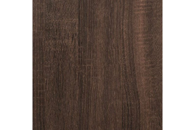 beBasic Hörnhylla rökfärgad Brun ek 33x33x164,5 cm konstruerat trä - Förvaring - Hyllor - Hörnhylla