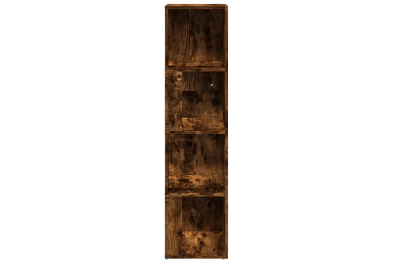 beBasic Hörnhylla rökfärgad ek 33x33x132 cm konstruerat trä - Förvaring - Hyllor - Hörnhylla