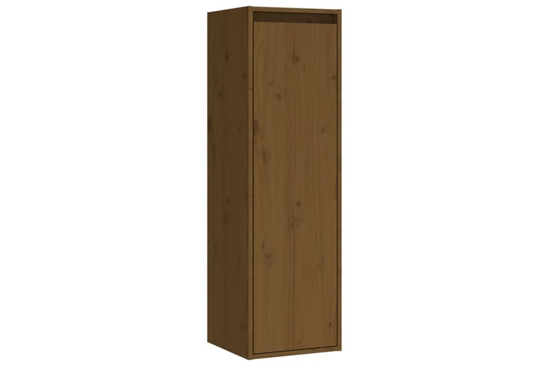 beBasic Väggskåp 30x30x100 cm massiv furu honungbrun - Förvaring - Köksförvaring - Kökshylla