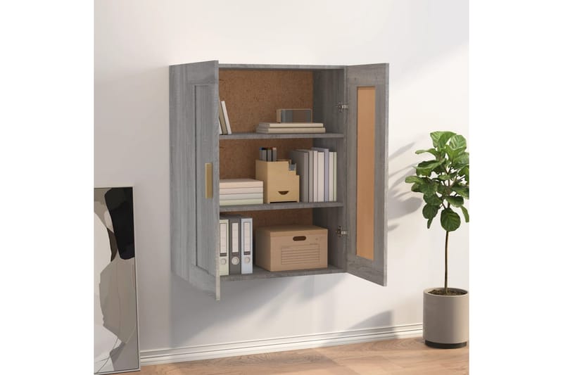 beBasic Väggskåp grå sonoma 69,5x32,5x90 cm konstruerat trä - Förvaring - Köksförvaring - Kökshylla