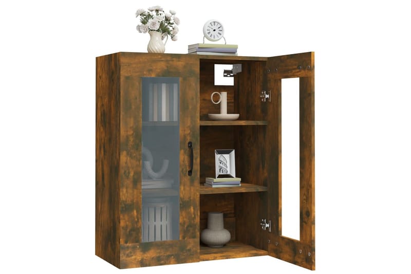 beBasic Väggskåp Rökfärgad ek 69,5x34x90 cm - Förvaring - Köksförvaring - Kökshylla
