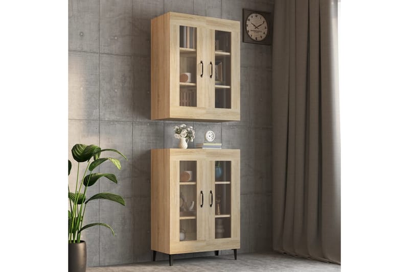 beBasic Väggskåp sonoma-ek 69,5x34x90 cm - Förvaring - Köksförvaring - Kökshylla
