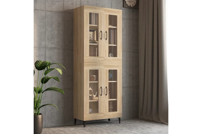 beBasic Väggskåp sonoma-ek 69,5x34x90 cm - Förvaring - Köksförvaring - Kökshylla
