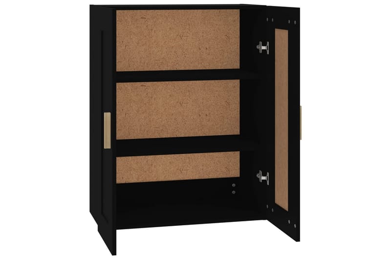 beBasic Väggskåp Svart 69,5x32,5x90 cm konstruerat trä - Förvaring - Köksförvaring - Kökshylla