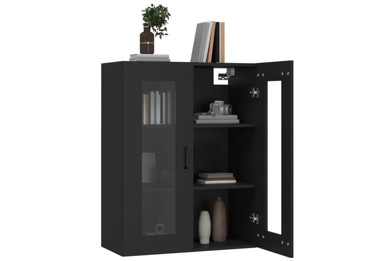 beBasic Väggskåp svart 69,5x34x90 cm - Förvaring - Köksförvaring - Kökshylla