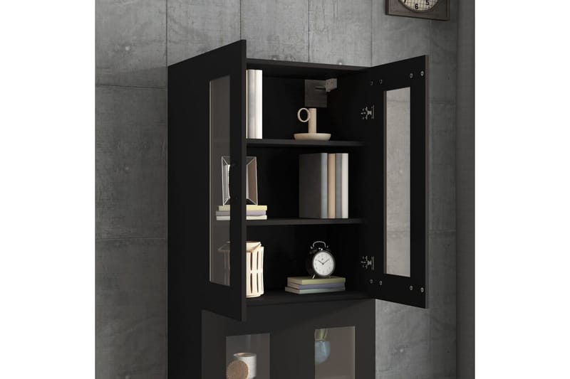 beBasic Väggskåp svart 69,5x34x90 cm - Förvaring - Köksförvaring - Kökshylla