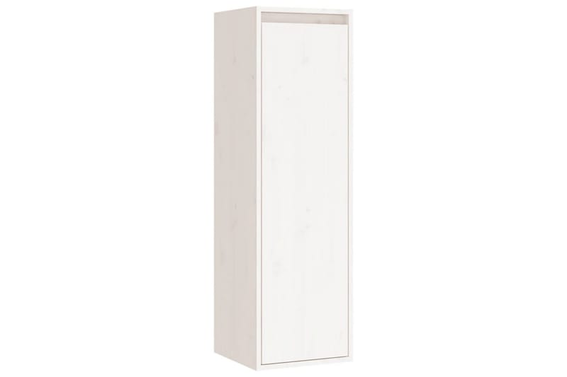beBasic Väggskåp vit 30x30x100 cm massiv furu - Förvaring - Köksförvaring - Kökshylla