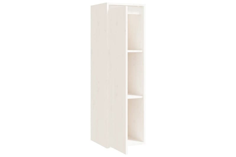 beBasic Väggskåp vit 30x30x100 cm massiv furu - Förvaring - Köksförvaring - Kökshylla