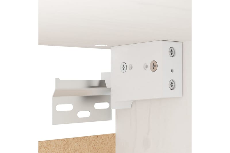 beBasic Väggskåp vit 30x30x100 cm massiv furu - Förvaring - Köksförvaring - Kökshylla