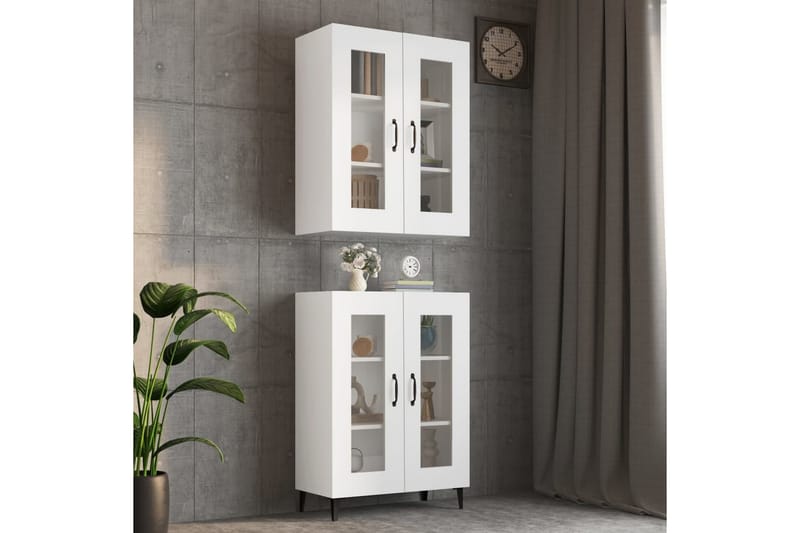 beBasic Väggskåp vit 69,5x34x90 cm - Förvaring - Köksförvaring - Kökshylla